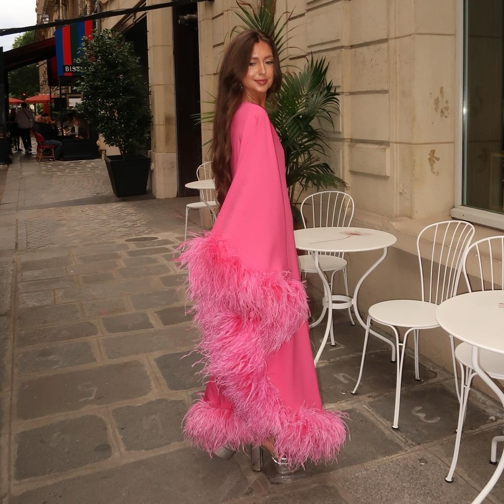 Taller Marmo Feather Dress